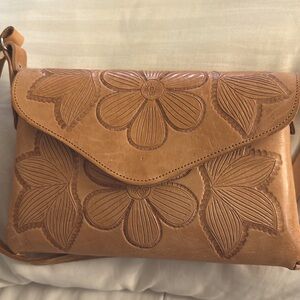 Mexican cross body leather bag